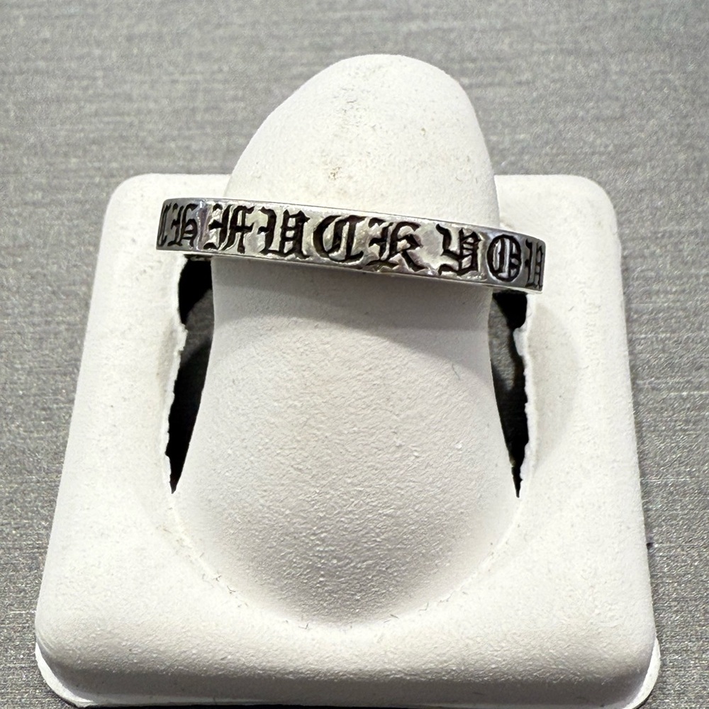 Preowned chrome hearts 3mm spacer f* you band -Authentic available in a few size